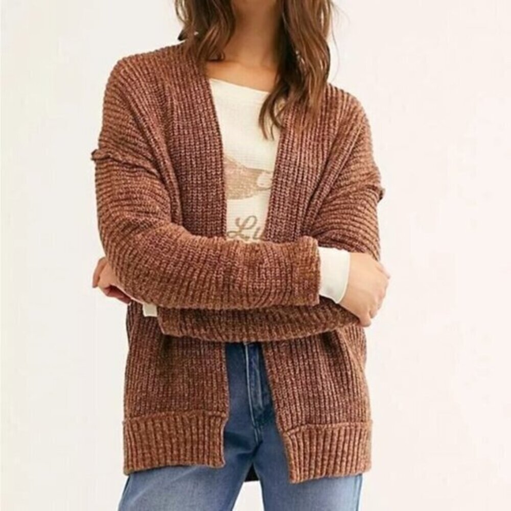 Free People High Hopes Open Cardigan Sweater Mariposa Combo Size S